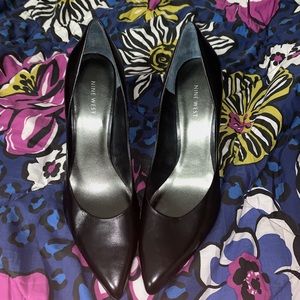 Black pointy stilettos